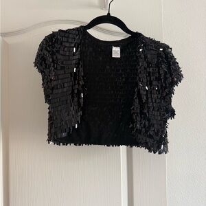 Women’s Crop Sequin Bolero SZ M